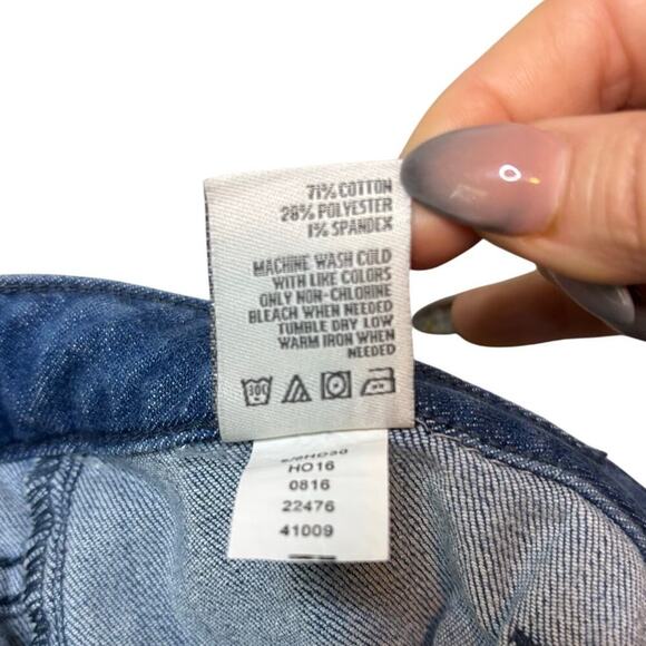 NWT American Rag High Rise Button Fly Denim Shorts Size 0 Cuffed - Picture 5 of 5